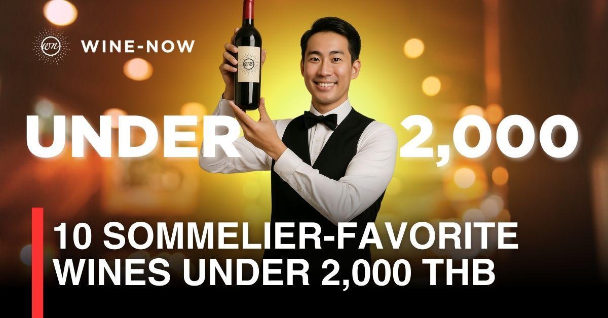 10 ไวน์ที่ Sommelier ชื่นชอบ ในราคาไม่เกิน 2,000
