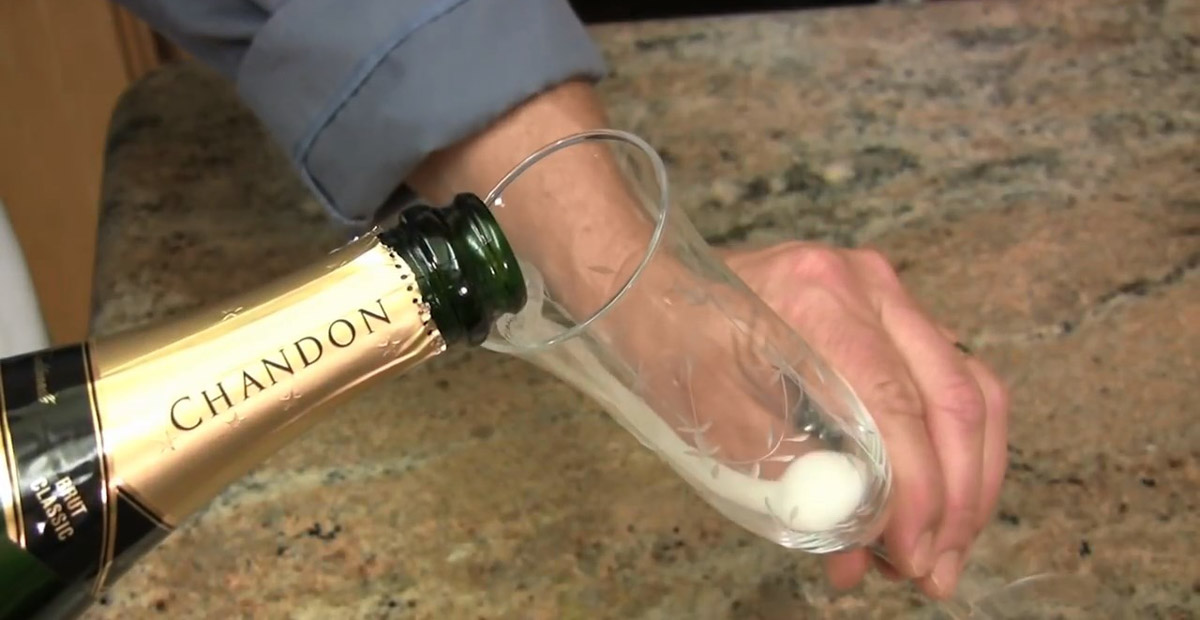 6. Enjoy in your flute glass
