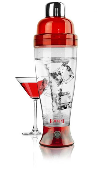 Metrokane  Houdini Electric Cocktail Mixer - Red Lid