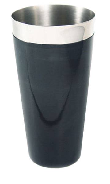 Jiggers  Black Vinyl Boston Shaker (weighted base) Tin only - 28oz
