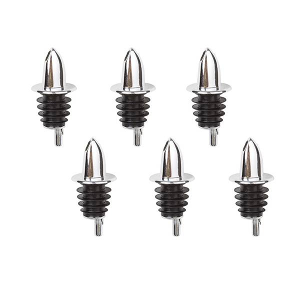 Jiggers  Chrome Regular Liquor Speed Pourer (Set of 6 piece)