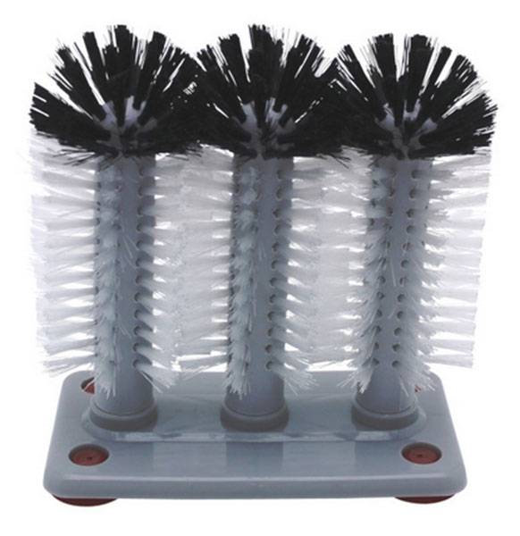 Jiggers  Triple Head Glass Brush Washer