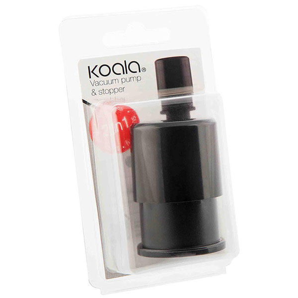 Koala  Vacuum Pump Stopper ( 2 in 1 ) - Black