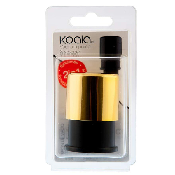 Koala  Vacuum Pump Stopper 2-in-1 - Gold