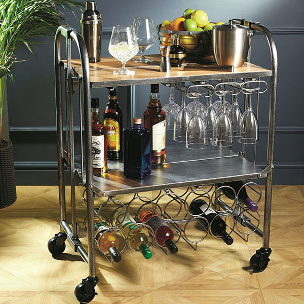 BarCraft  Deluxe Folding Bar Cart