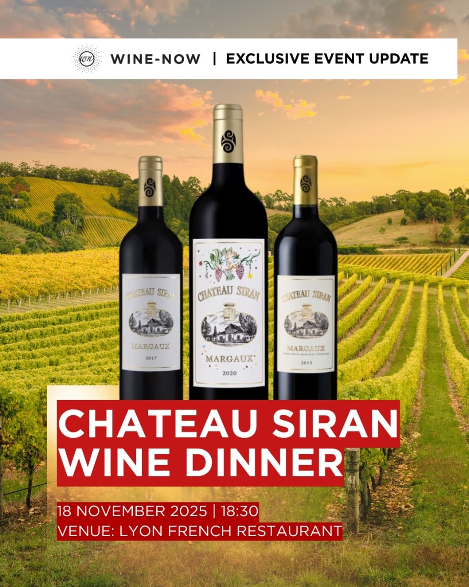 Chateau Siran Wine dinner @Lyon French Restaurant (18 NOVEMBER 2025)