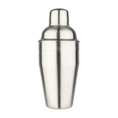 The 4 Barmen  Cobbler Shaker 3 Piece Set (Brushed Silver) (300 ml)