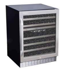 Kadeka Steel Series Dual Temp Zone 45 Bottles (Silver)

