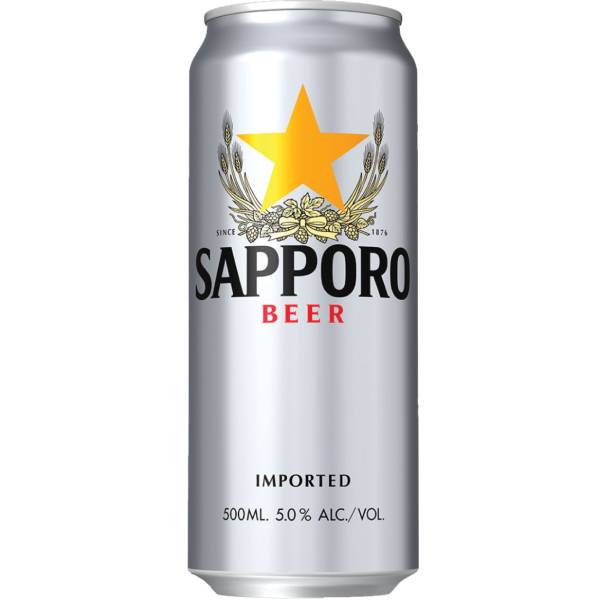 Sapporo Beer (500 ml - Can) (Pack 24 )