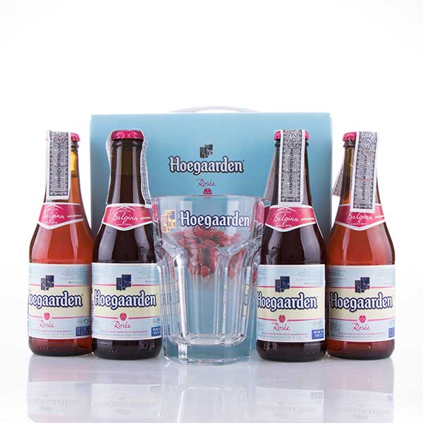 Hoegaarden  Rosee Set of 5 with Glass 250ml x 1