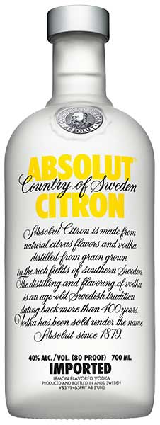 Absolut  Citron Vodka (700 ml)