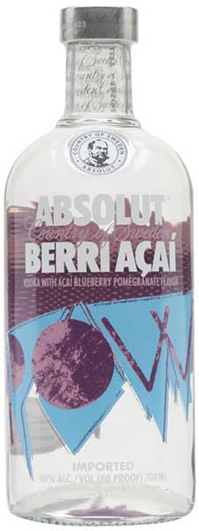 Absolut  Berri Acai Vodka (700 ml)