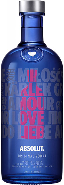 Absolut  A Drop of Love - Pink (1 L) (Limited Edition)