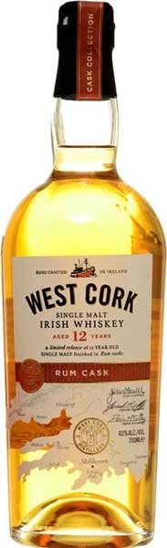West Cork  12 YO Rum Cask Finish (700 ml)