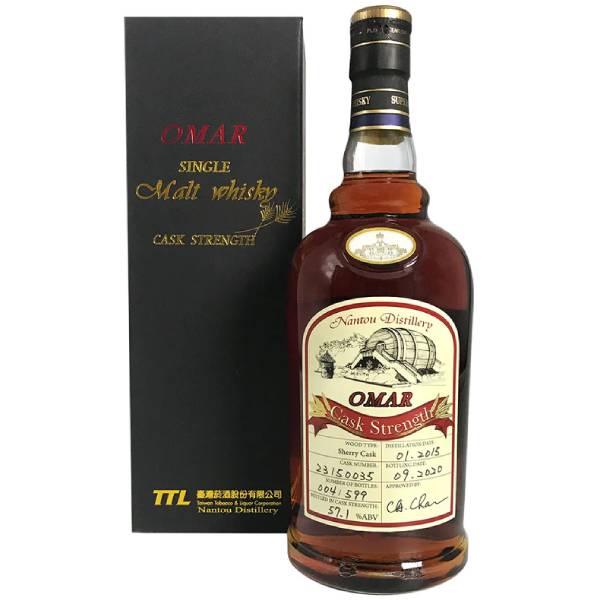 Omar  Single Malt Bourbon Cask Strength Whisky (700 ml)