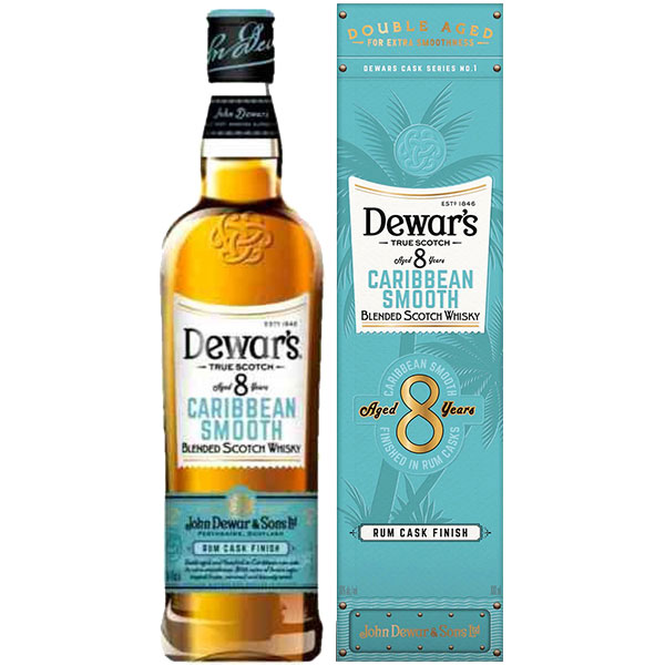 Dewar's  8 Years Old Caribbean Smooth Blended Scotch Whisky (700 ml)