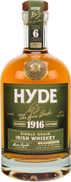 HYDE  No.3 Aras Cask Single Grain Bourbon Cask Irish Whiskey (700 ml)