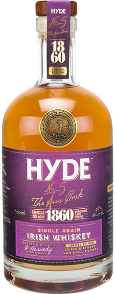 HYDE  No. 5 The Aras Cask Single Grain Burgundy Cask Irish Whiskey (700 ml)