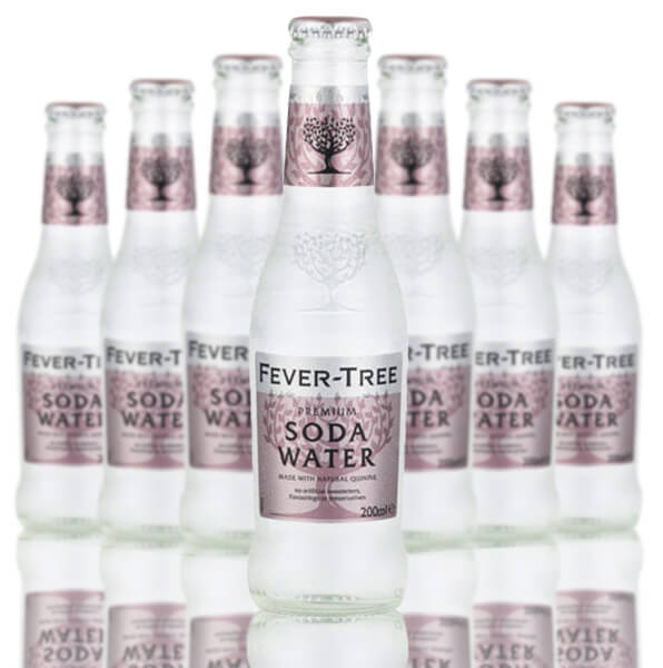 Fever-Tree  Premium Natural Soda Water (200 ml) (Pack 24 Bottles)