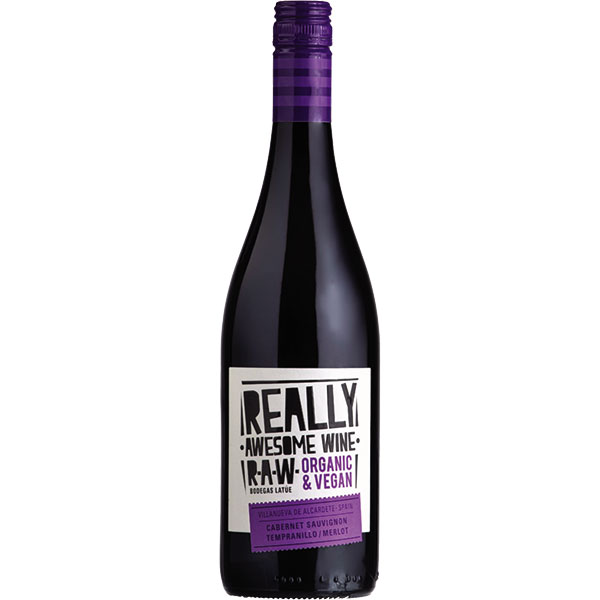 R.A.W. Really Awesome Wine  Cabernet Tempranillo Merlot (Organic & Vegan)