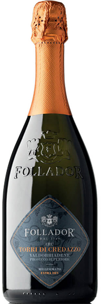 Follador  Torri di Credazzo Cru Valdobbiadene Prosecco Superiore DOCG Extra Brut