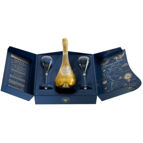 De Venoge Gift Box Louis XV  (1 Bottle Louis XV + 2 Glasses)