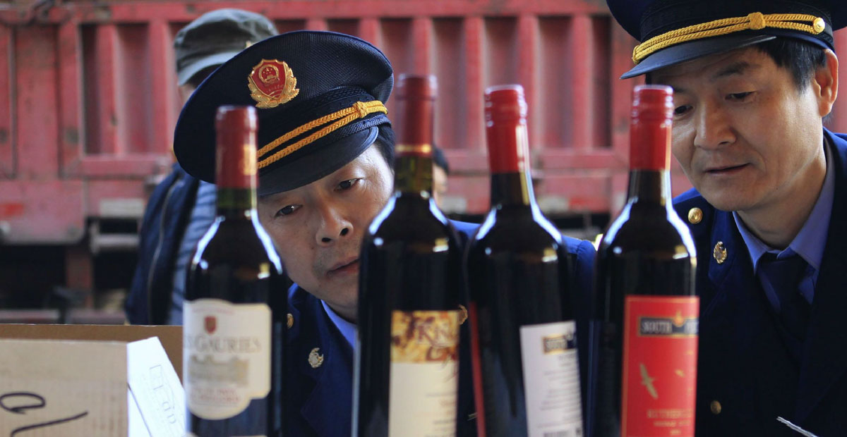 Fake Wine Captured