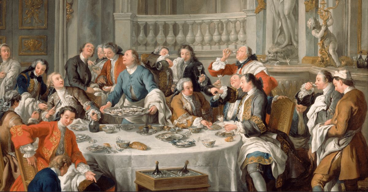 17th century champagne celebration