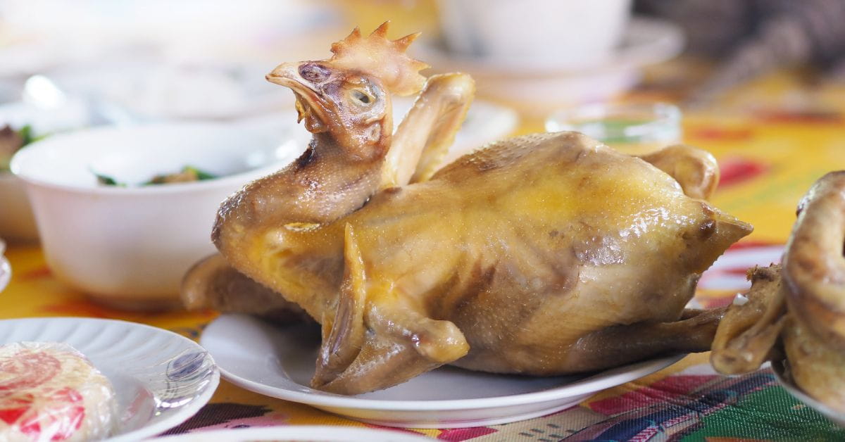 Boiled Whole Chicken