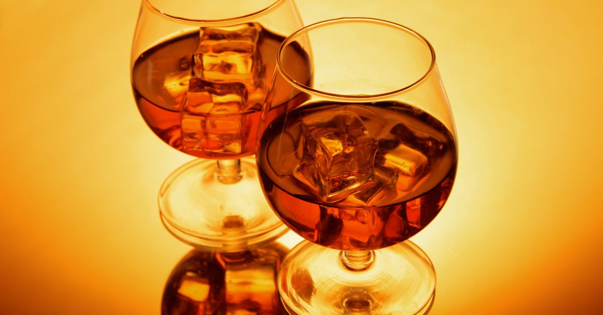 Brandy on the rock