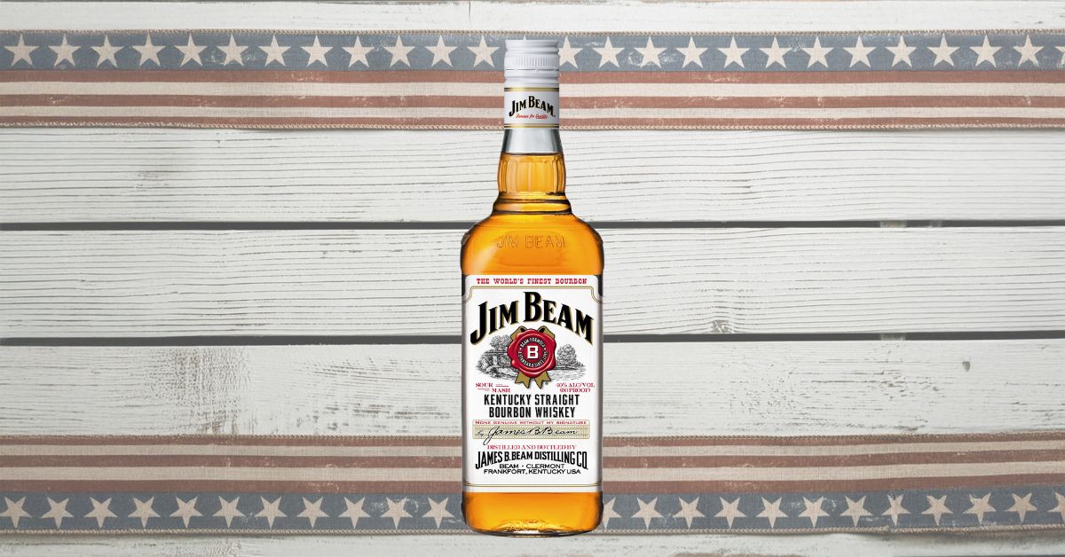 Jim Beam White Label Straight Bourbon Whiskey