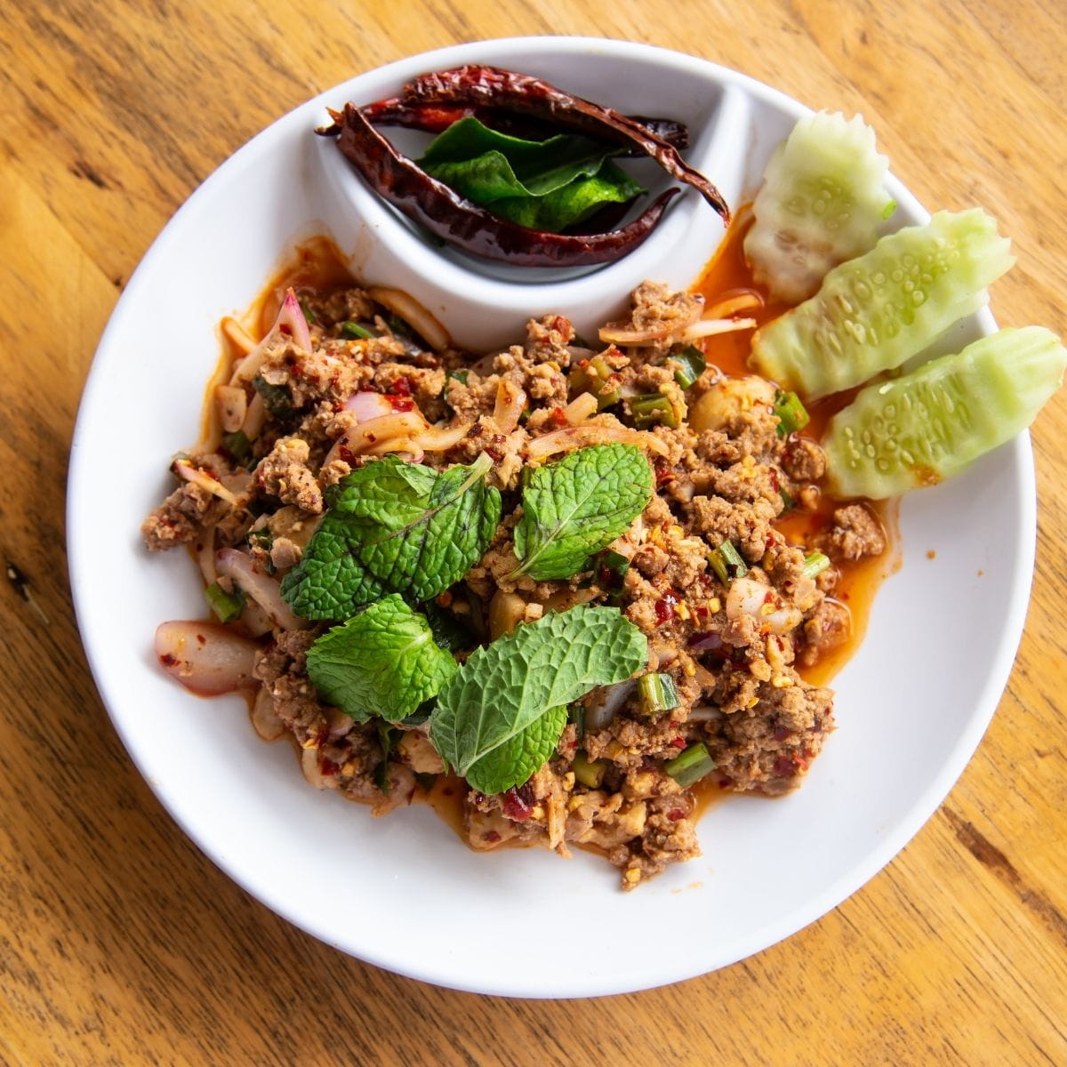 Larb + Daiginjo Sake