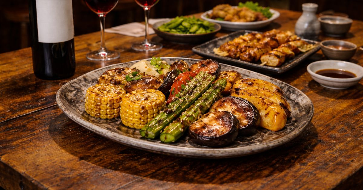 Miso Grilled Vegetables