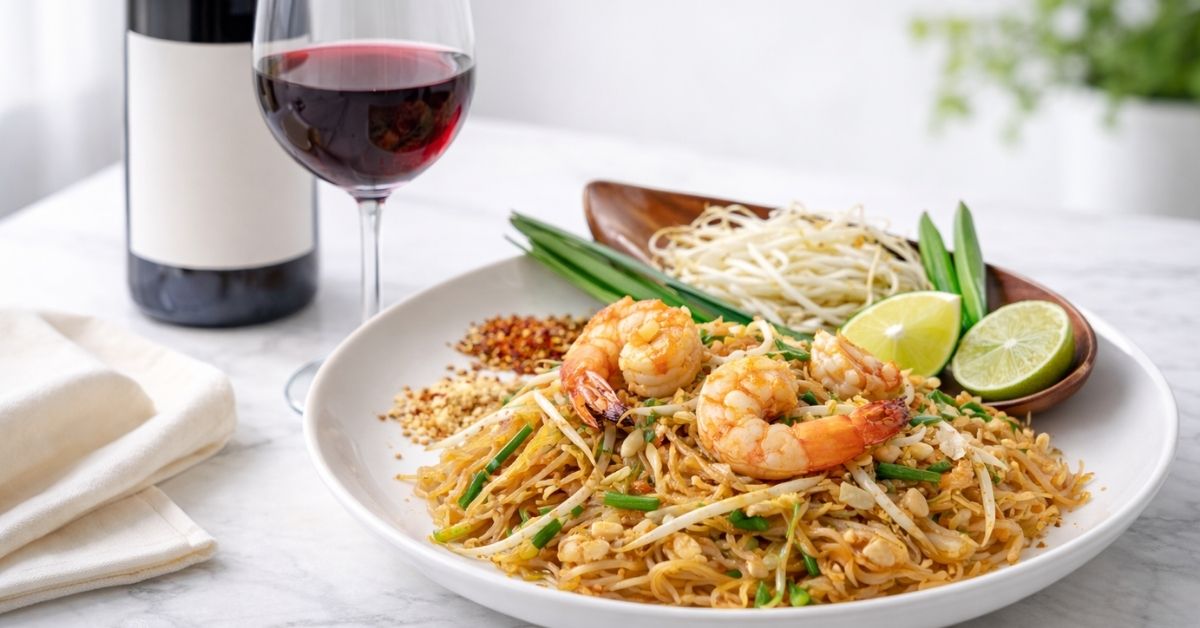 Wine and Pad Thai