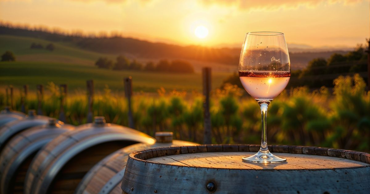 Provence Sunset vineyard