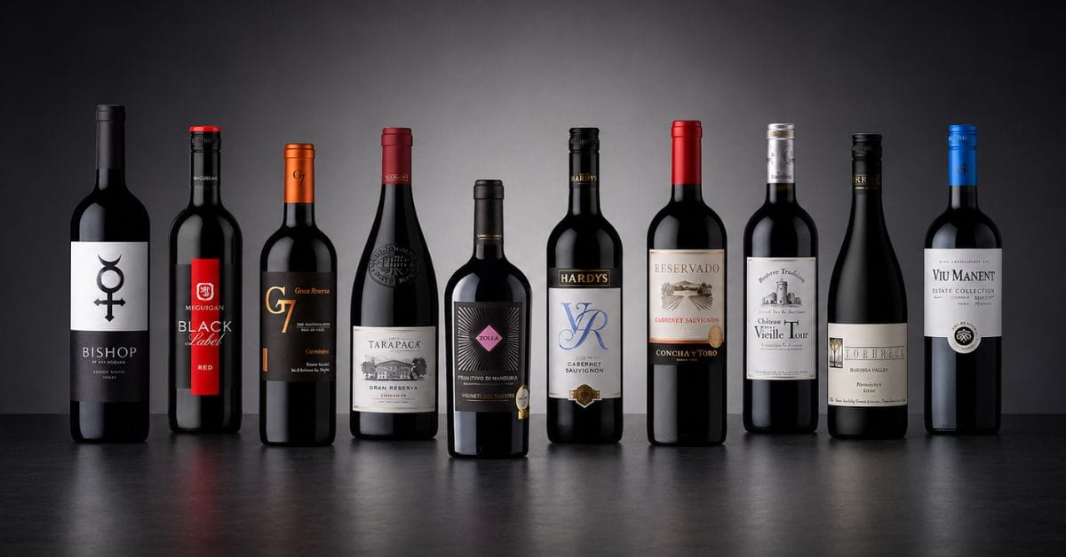 10 ขวดไวน์แดงขายดีที่ทีม Wine-Now คัดเลือก