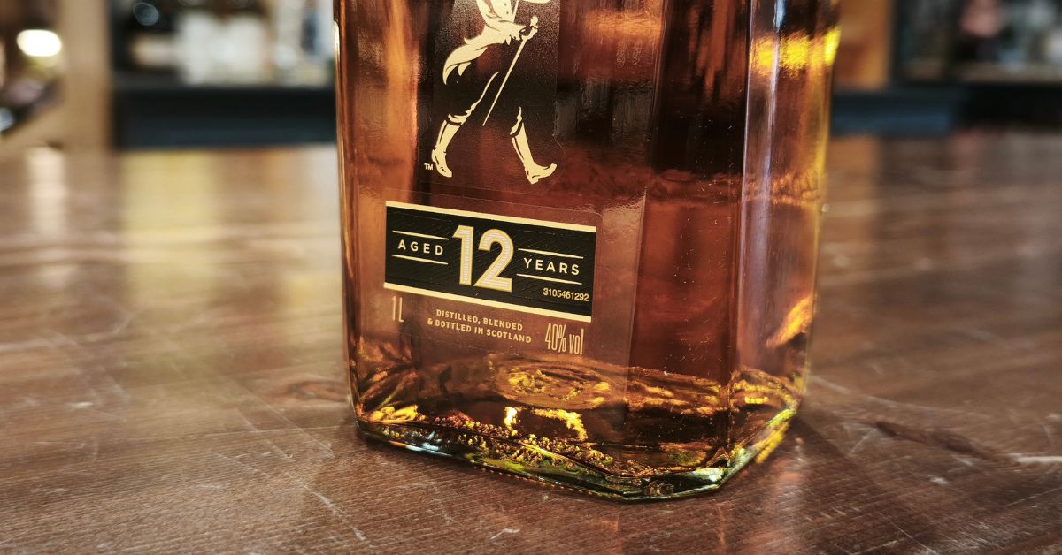 Age on whisky label