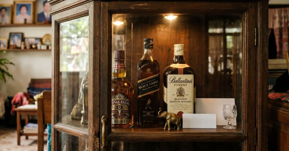 Whisky in Display Cabinet