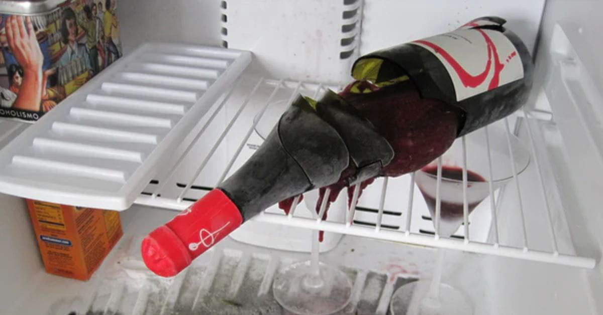Wine in Freezer