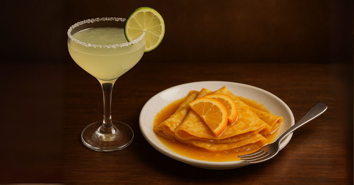 Crêpes Suzette and Margarita