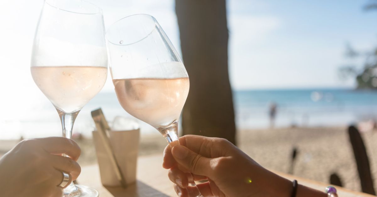 Rose Wine Beach