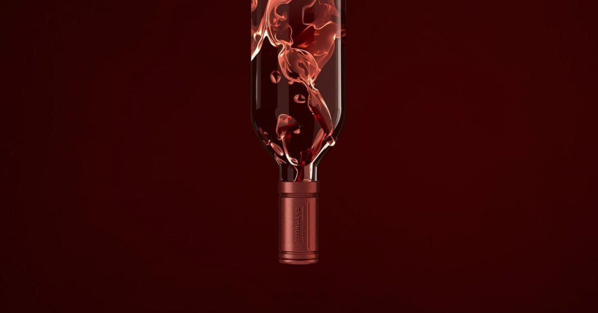 Wine upside down