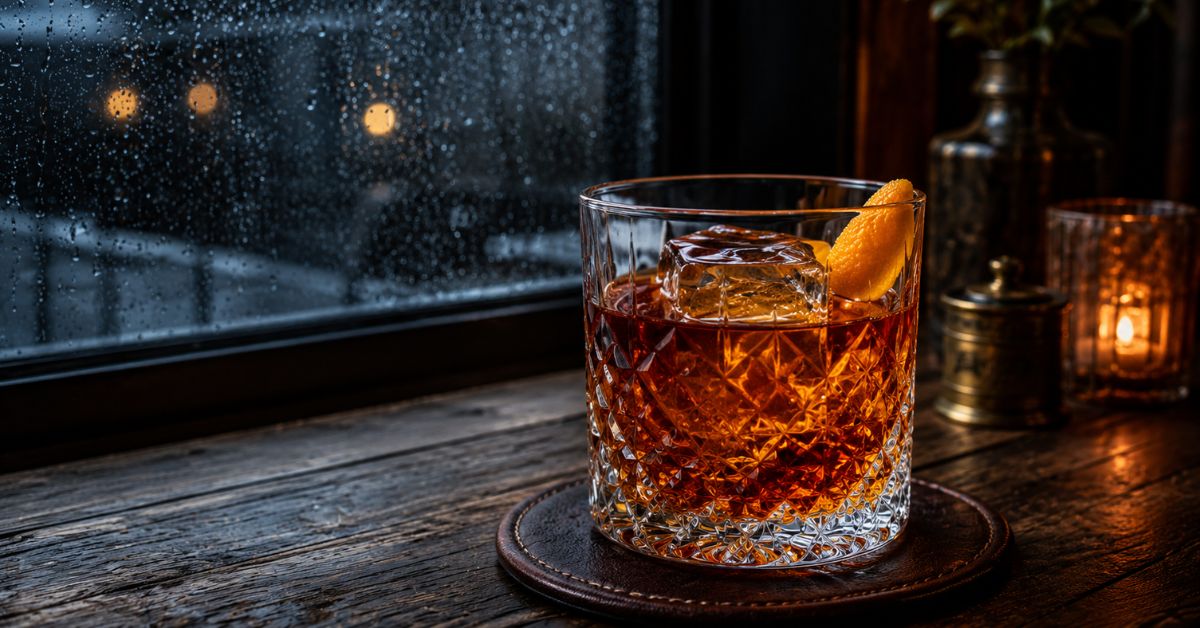 Rum Old Fashioned รัมบ่มกับบิตเตอร์