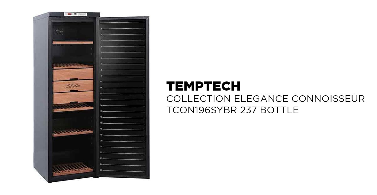 TEMPTECH COLLECTION ELEGANCE CONNOISSEUR TCON196SYBR 237 BOTTLE (BLACK)