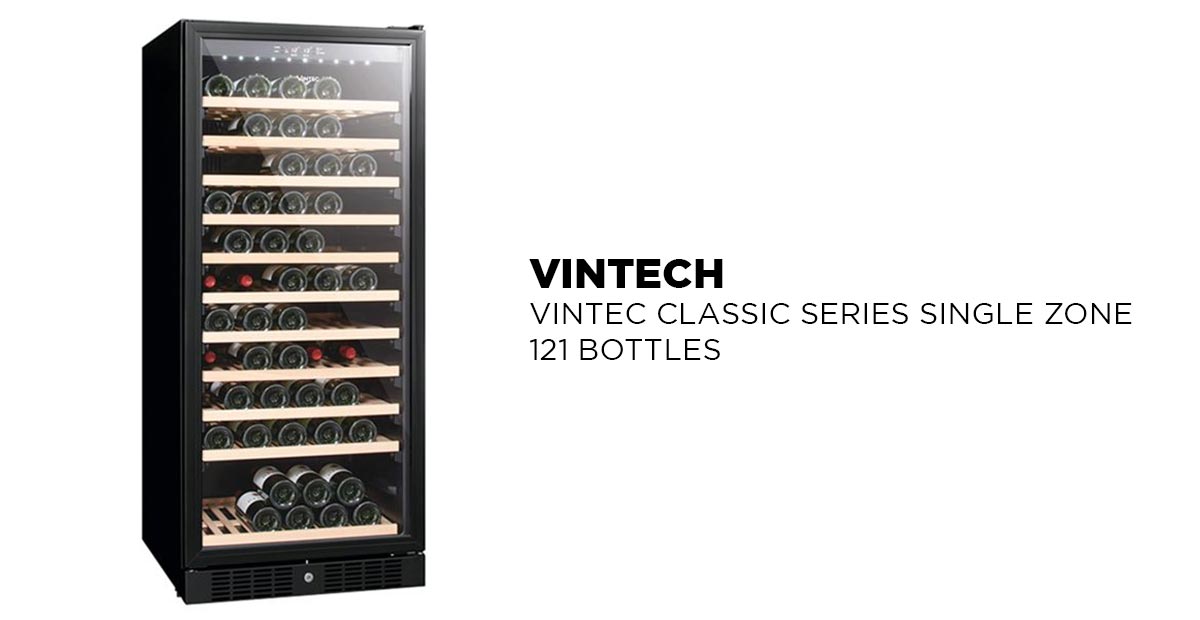 VINTEC CLASSIC SERIES SINGLE ZONE 121 BOTTLES (BLACK)