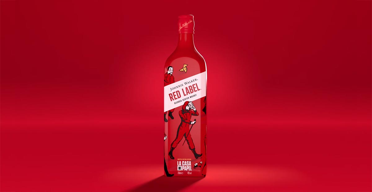 Johnnie Walker Red Label La Casa de Papel