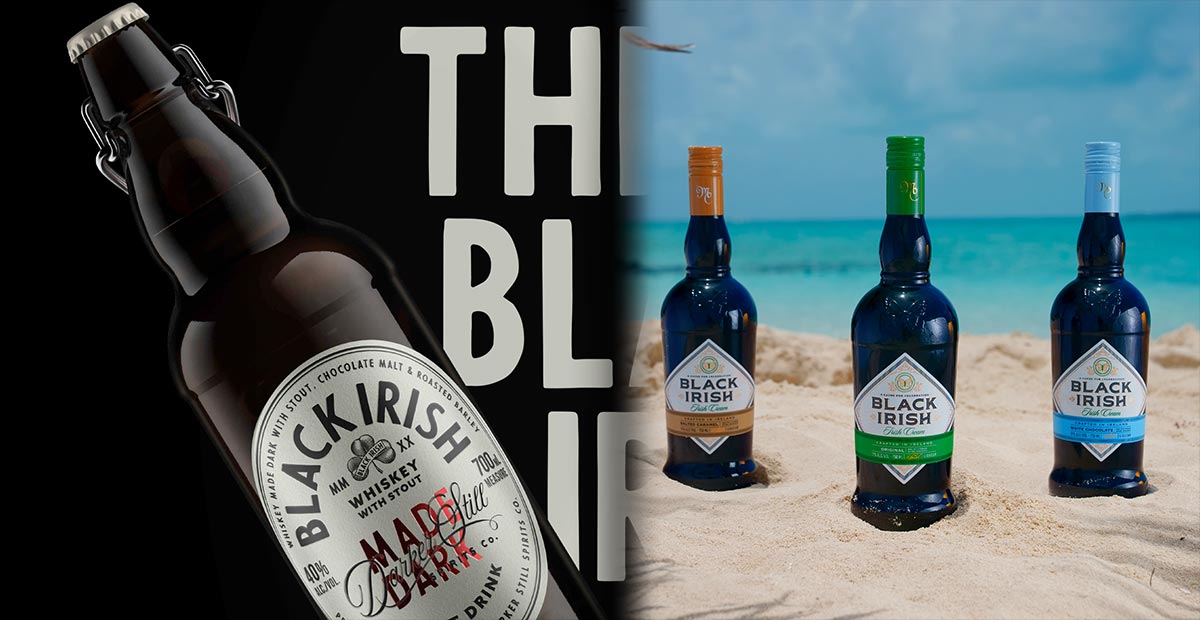 Black Irish Whisky Stout Drink & Cream Liqueur